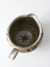 vintage studio pottery pitcher