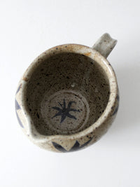 vintage studio pottery pitcher