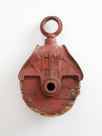 antique F.E. Myers & Bro. knot passing barn hay pulley