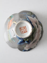 vintage Japanese porcelain floral bowl