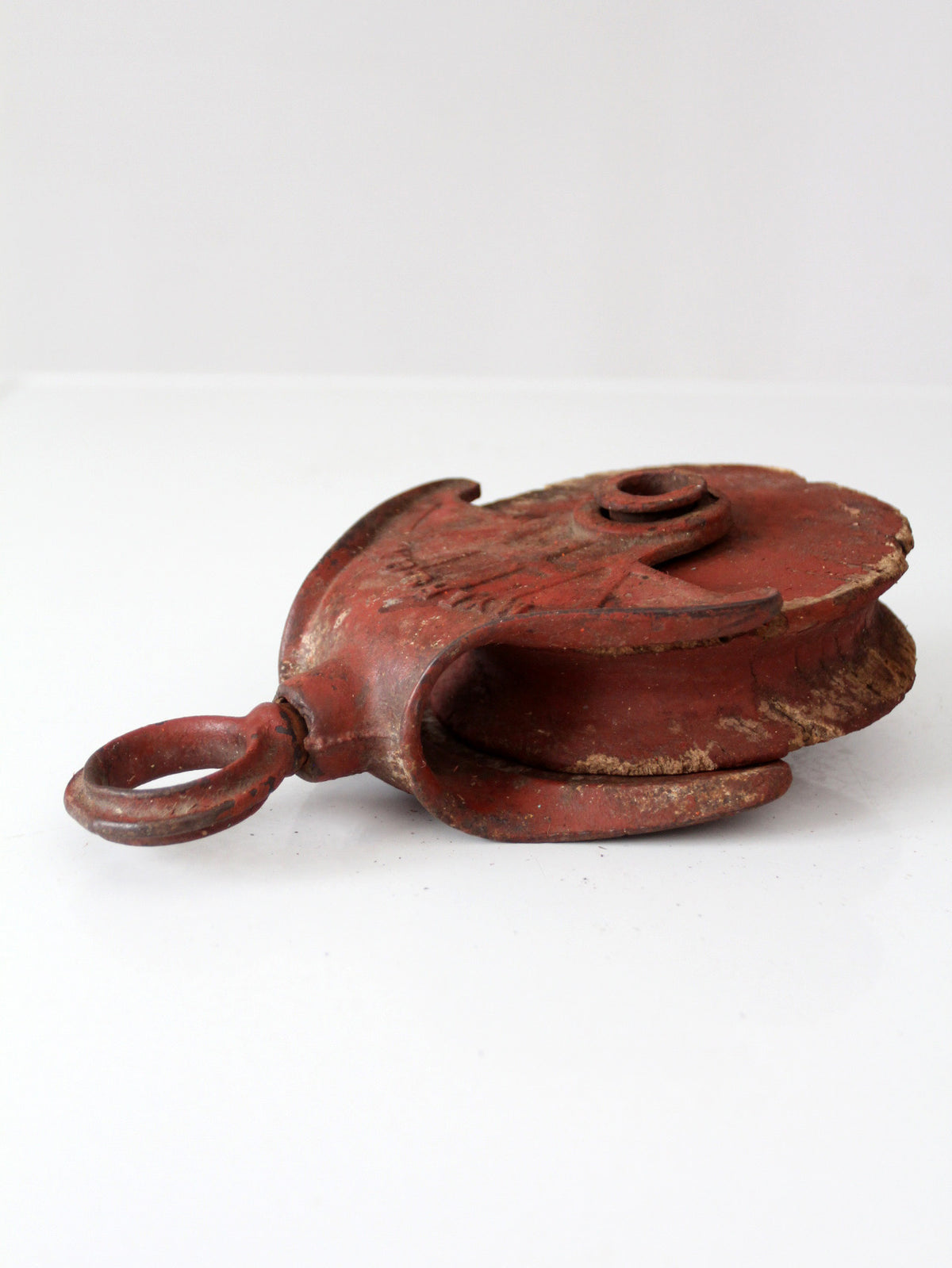 antique F.E. Myers & Bro. knot passing barn hay pulley
