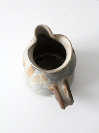 vintage studio pottery pitcher