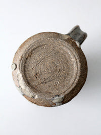 vintage studio pottery pitcher