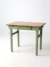 antique painted pine farmhouse accent table