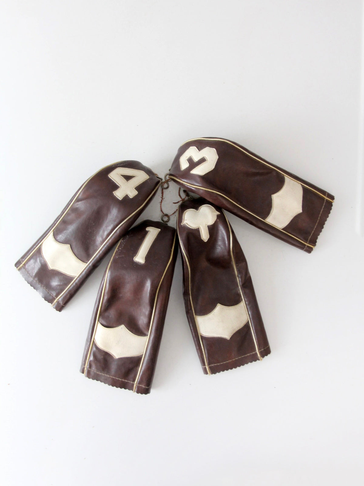vintage 1950s golf club head covers | set of 4