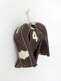 vintage 1950s golf club head covers | set of 4