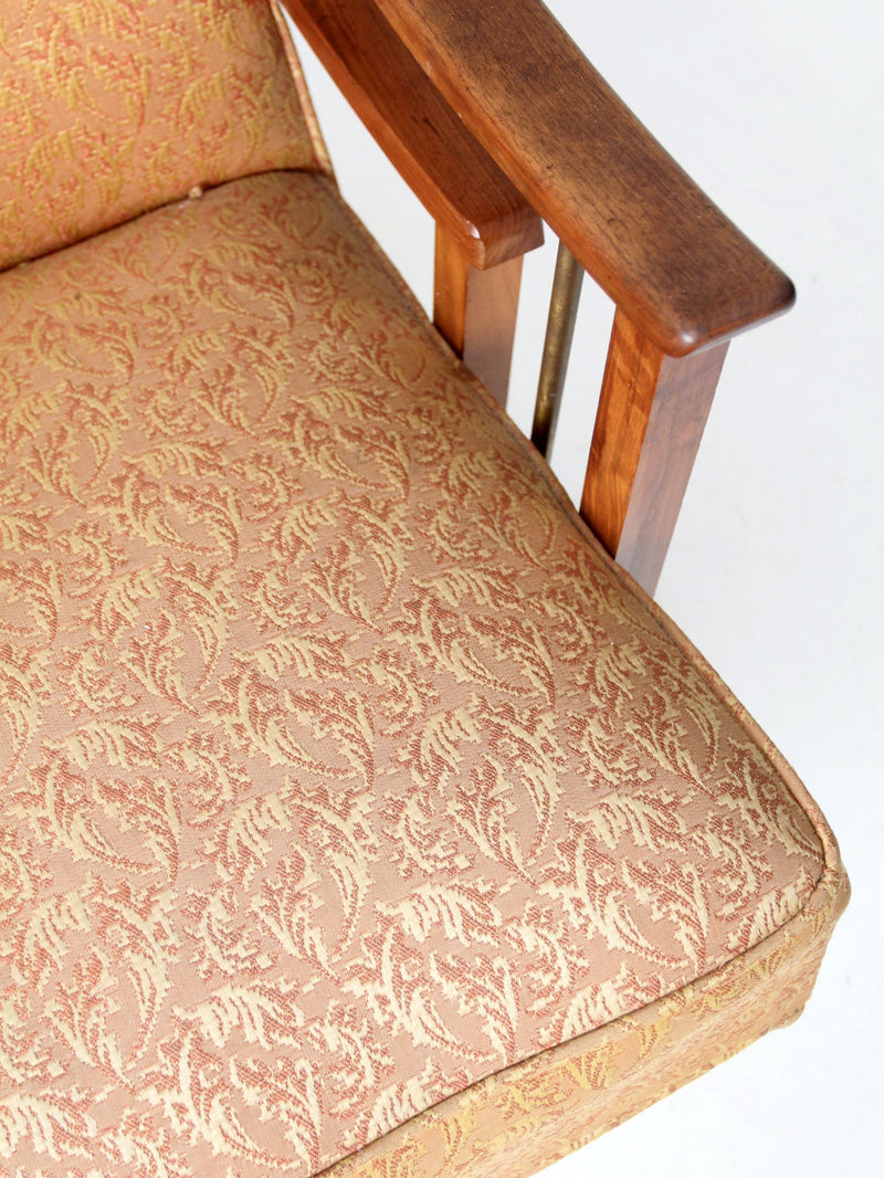 mid century modern swivel lounge chairs pair