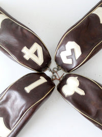 vintage 1950s golf club head covers | set of 4