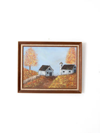 farmhouse oil painting on canvas 1975