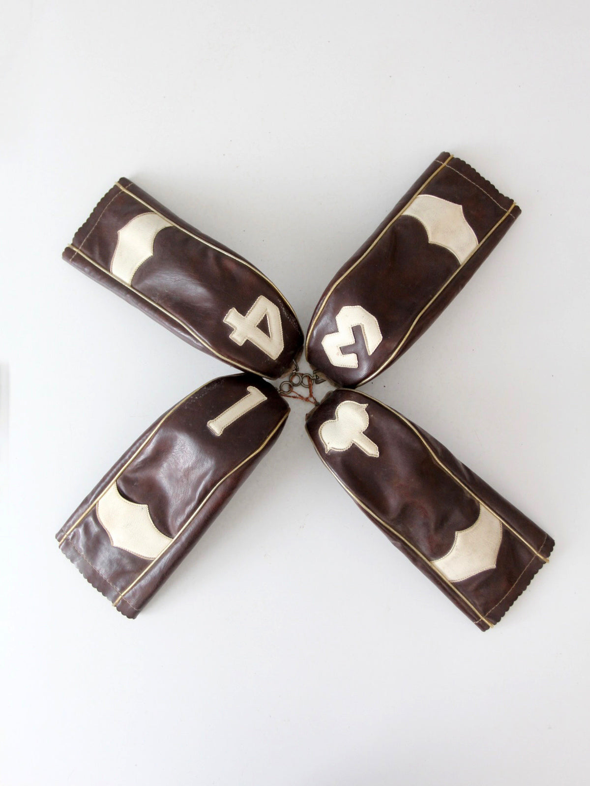 vintage 1950s golf club head covers | set of 4