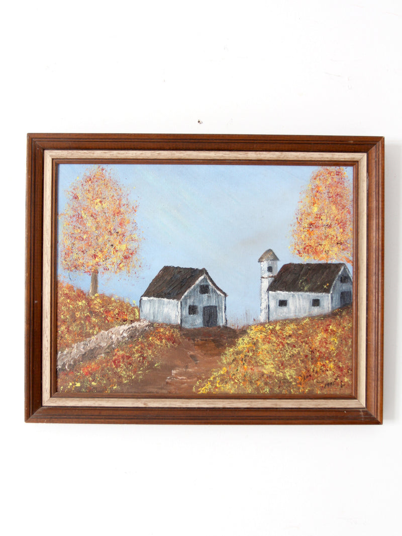 farmhouse oil painting on canvas 1975