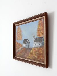 farmhouse oil painting on canvas 1975