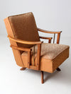 mid century modern swivel lounge chairs pair