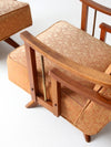 mid century modern swivel lounge chairs pair