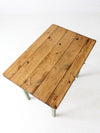 antique painted pine farmhouse accent table