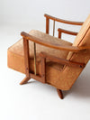mid century modern swivel lounge chairs pair