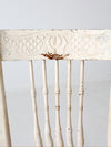 antique painted press back chair with cane seat