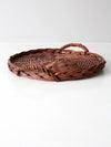 vintage wicker tray
