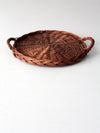 vintage wicker tray
