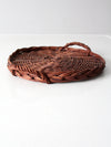 vintage wicker tray