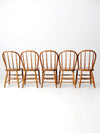 antique spindle back dining chairs set of 5