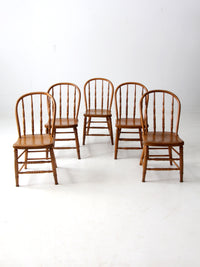 antique spindle back dining chairs set of 5