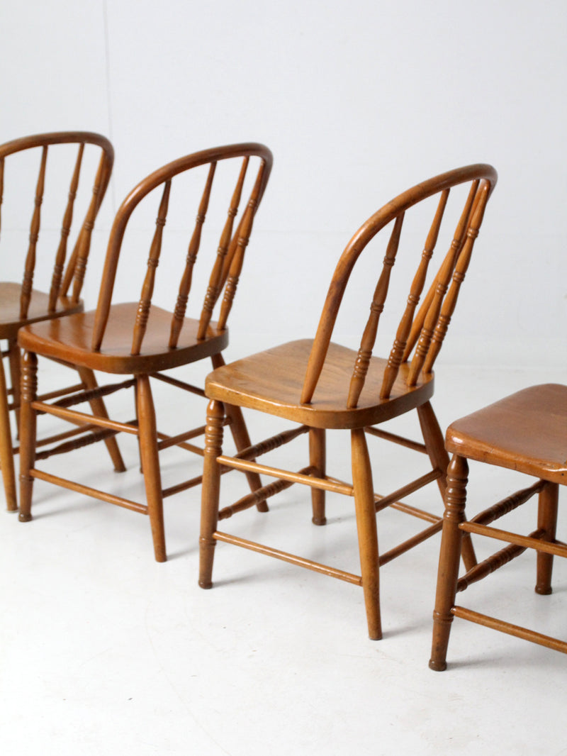 antique spindle back dining chairs set of 5