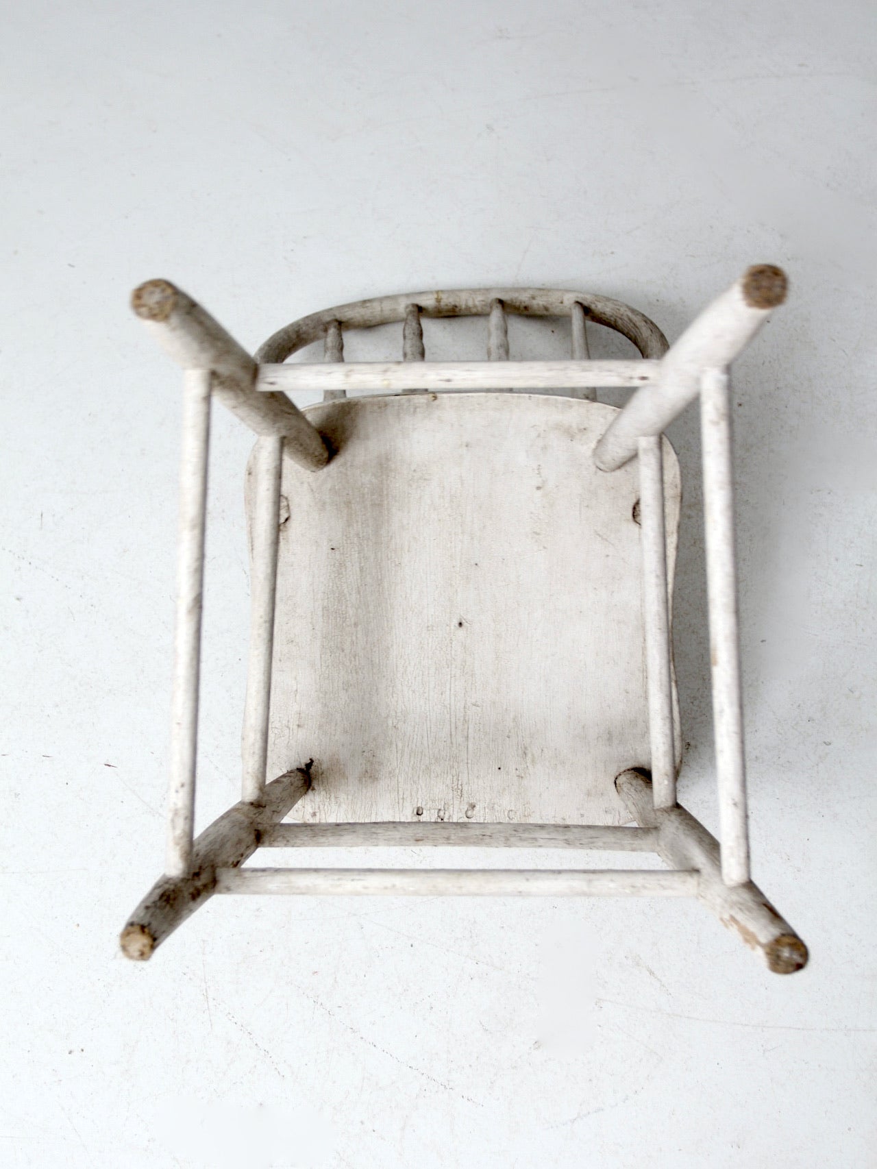 antique white spindle back chair – 86 Vintage