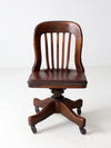 vintage Kendrick swivel bankers desk chair
