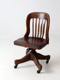 vintage Kendrick swivel bankers desk chair