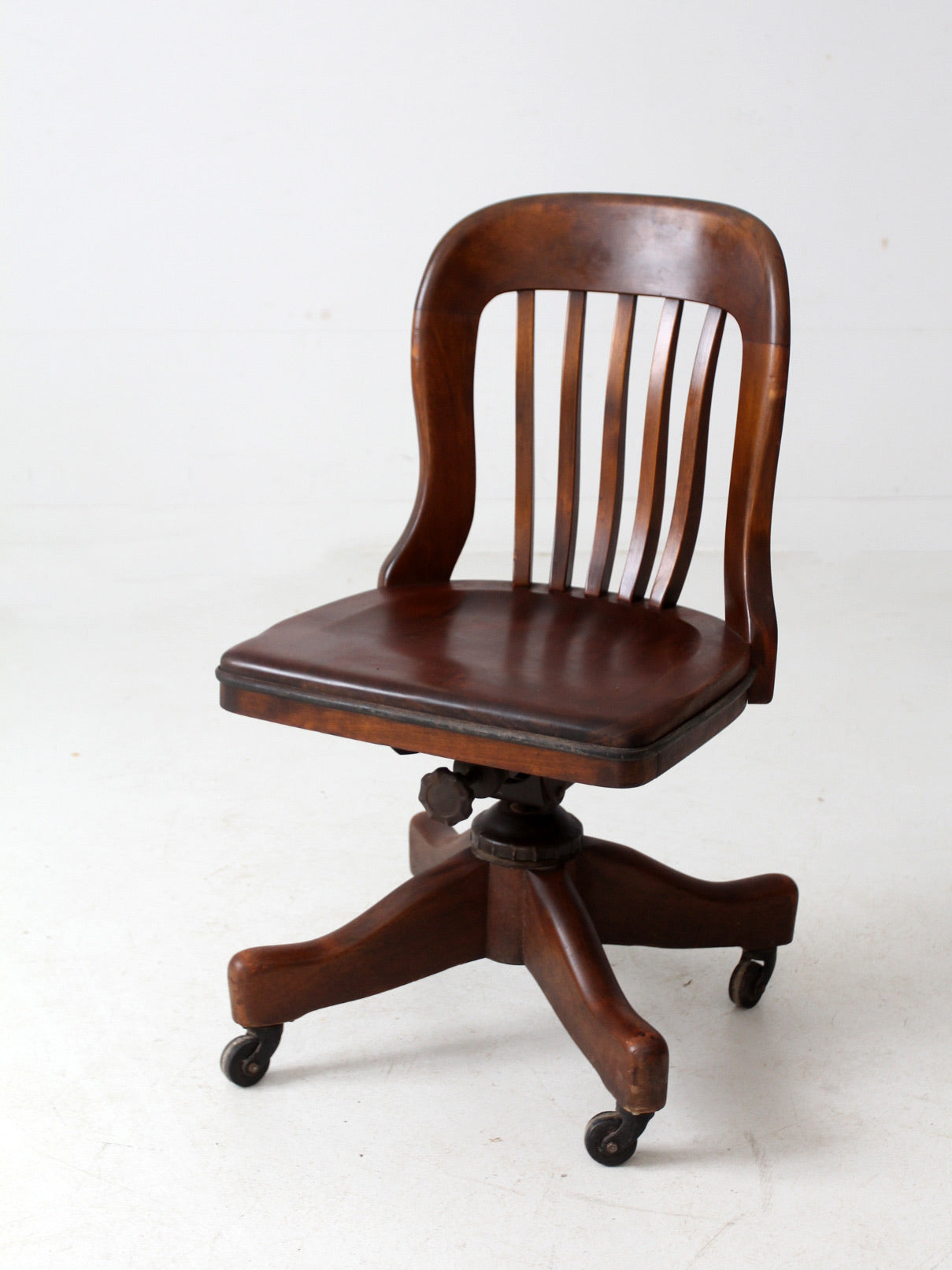 vintage Kendrick swivel bankers desk chair