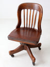 vintage Kendrick swivel bankers desk chair