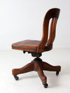 vintage Kendrick swivel bankers desk chair