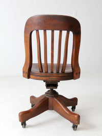 vintage Kendrick swivel bankers desk chair