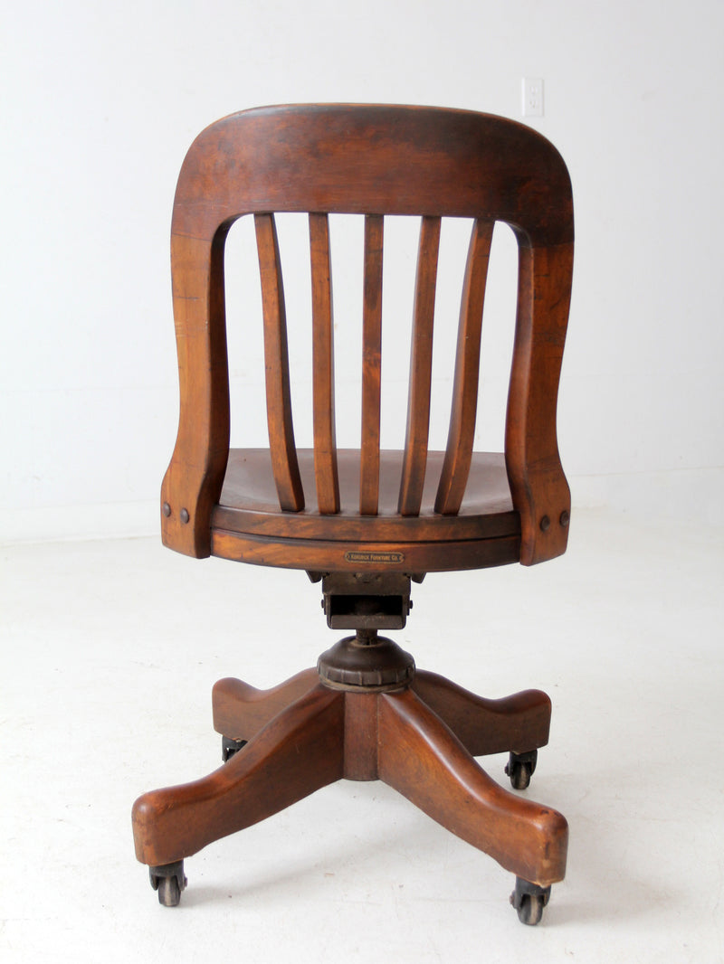 vintage Kendrick swivel bankers desk chair