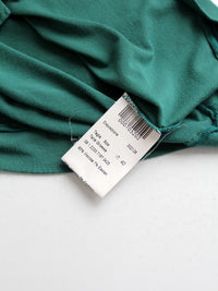 Piazza Sempione green stretch jersey scoop neck top