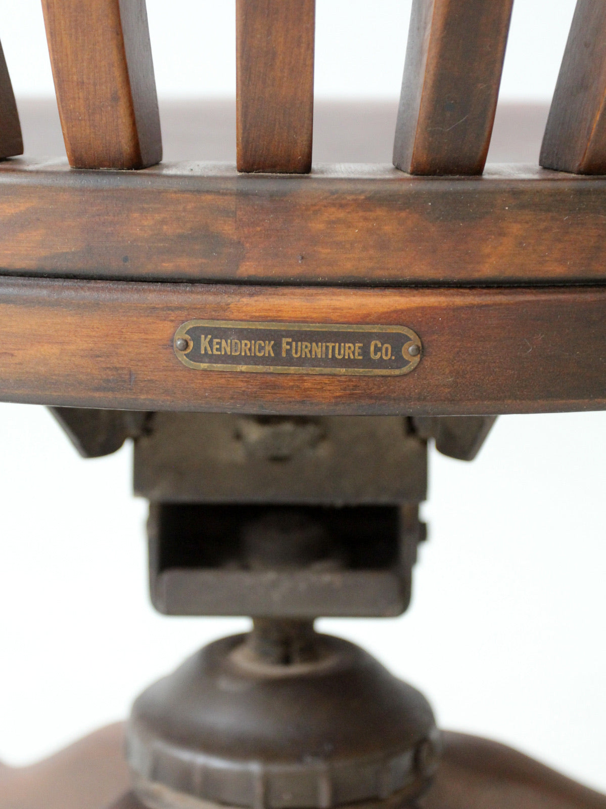 vintage Kendrick swivel bankers desk chair
