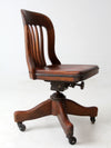 vintage Kendrick swivel bankers desk chair