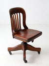 vintage Kendrick swivel bankers desk chair