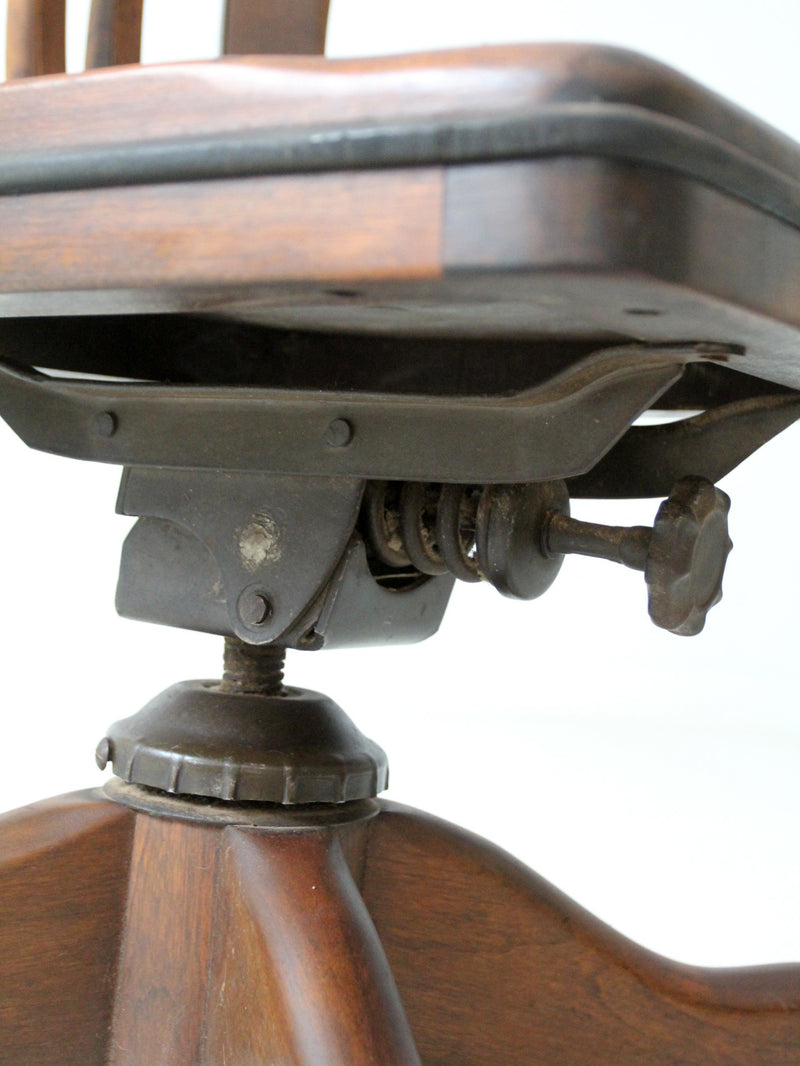 vintage Kendrick swivel bankers desk chair