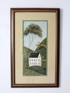 Warren Kimble folk art prints: Brandon Barn & Brandon House