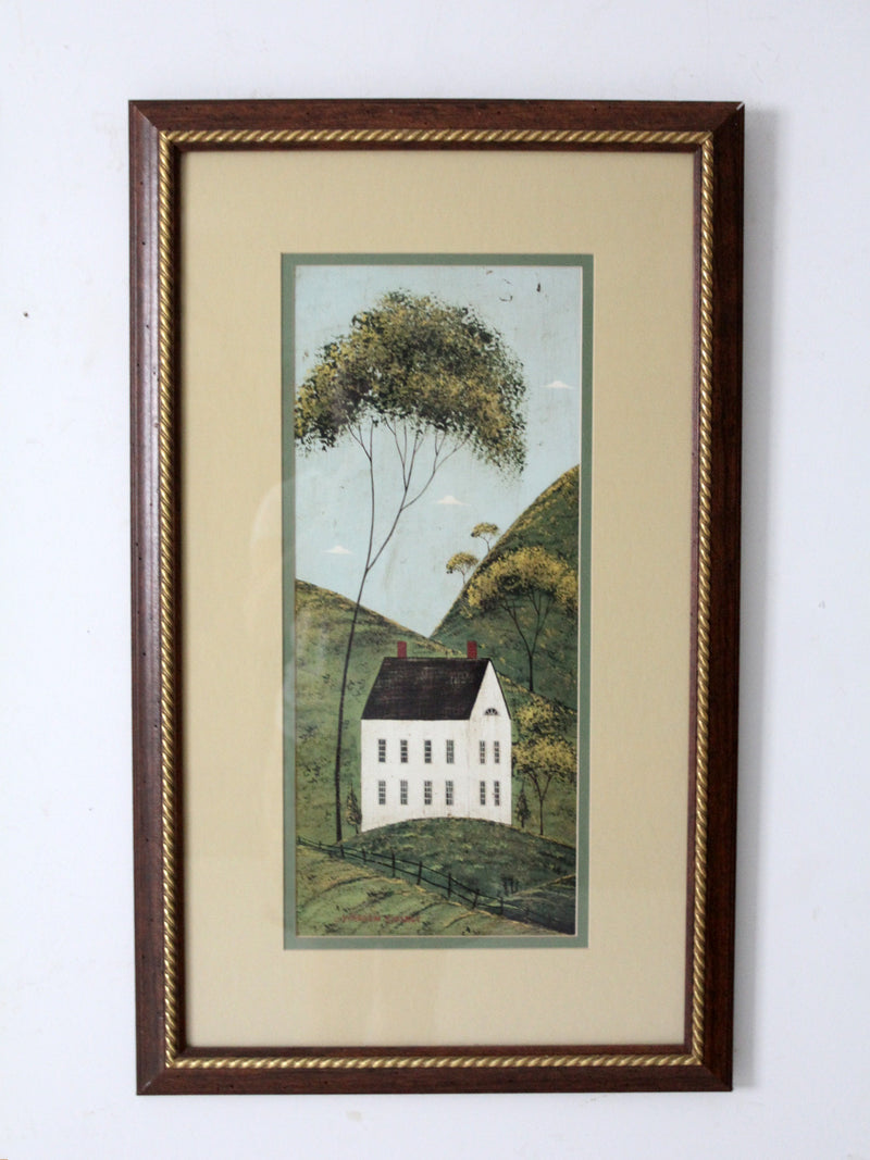 Warren Kimble folk art prints: Brandon Barn & Brandon House