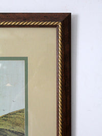 Warren Kimble folk art prints: Brandon Barn & Brandon House