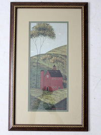 Warren Kimble folk art prints: Brandon Barn & Brandon House