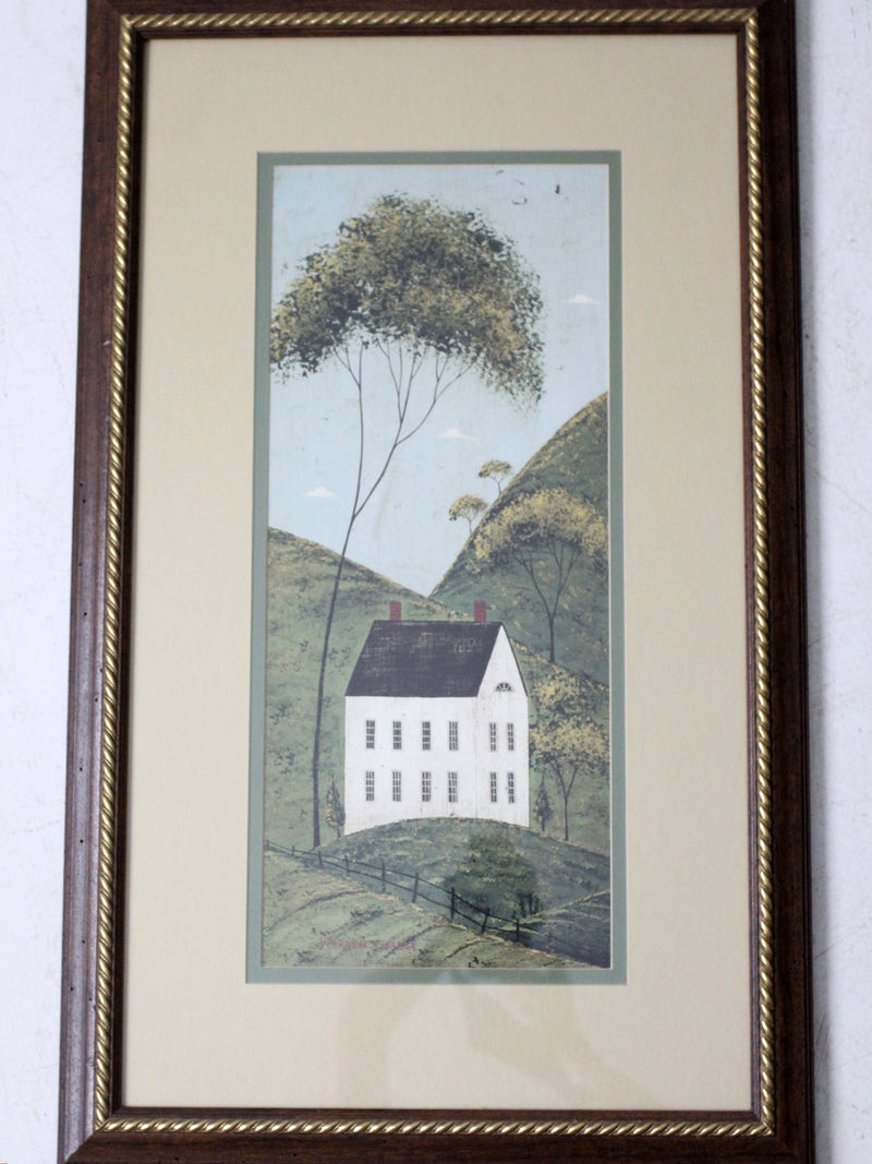 Warren Kimble folk art prints: Brandon Barn & Brandon House
