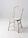 antique white spindle back chair