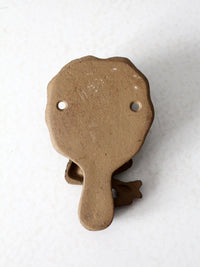 vintage cast iron frog