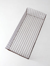 vintage industrial wire storage basket
