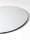 vintage round beveled edge mirror