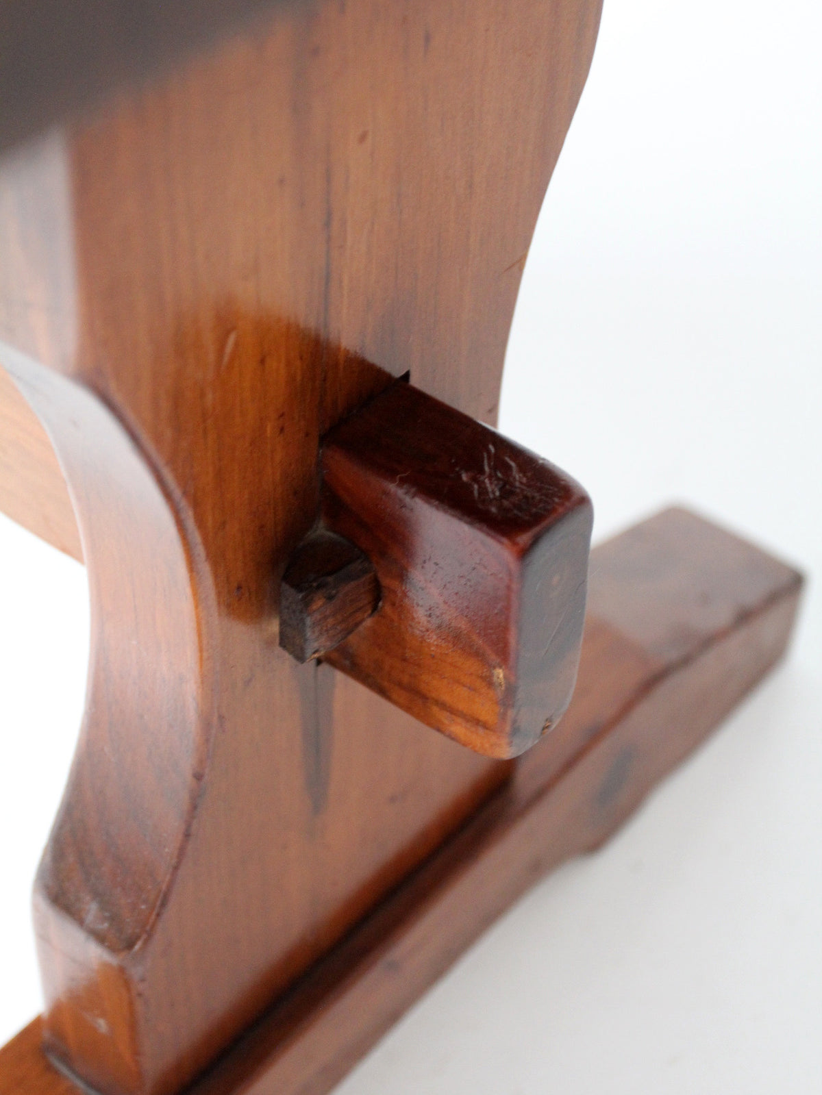 vintage pine gallery end table with drawers